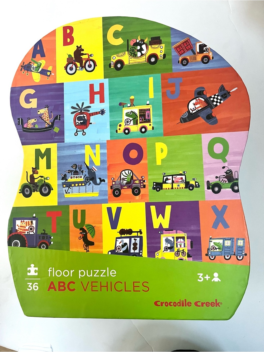 Crocodile Creek ABC Vehicles Floor Puzzle
